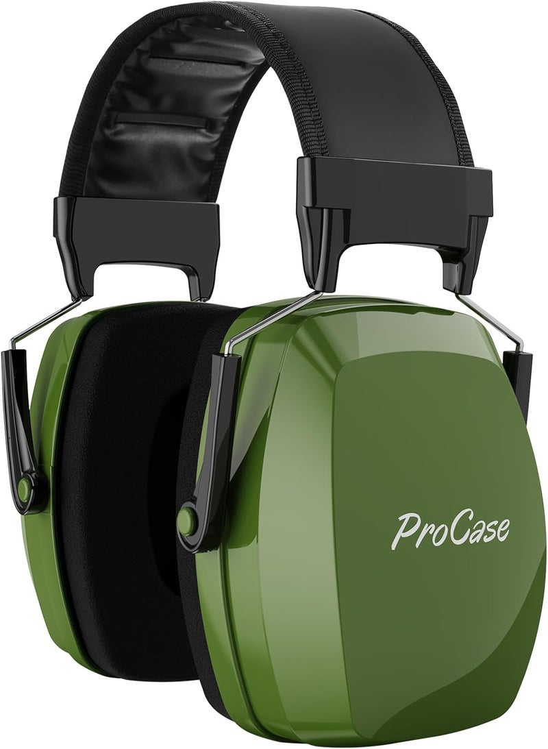 Procase Noise Cancelling Ear Muffs SNR 33dB, Ear Hearing Protection Headphones for Adults, Sound Proof Ear Defenders for Work, Mowing, Shooters Shooting Gun Range, Construction -Armygreen - Image 1